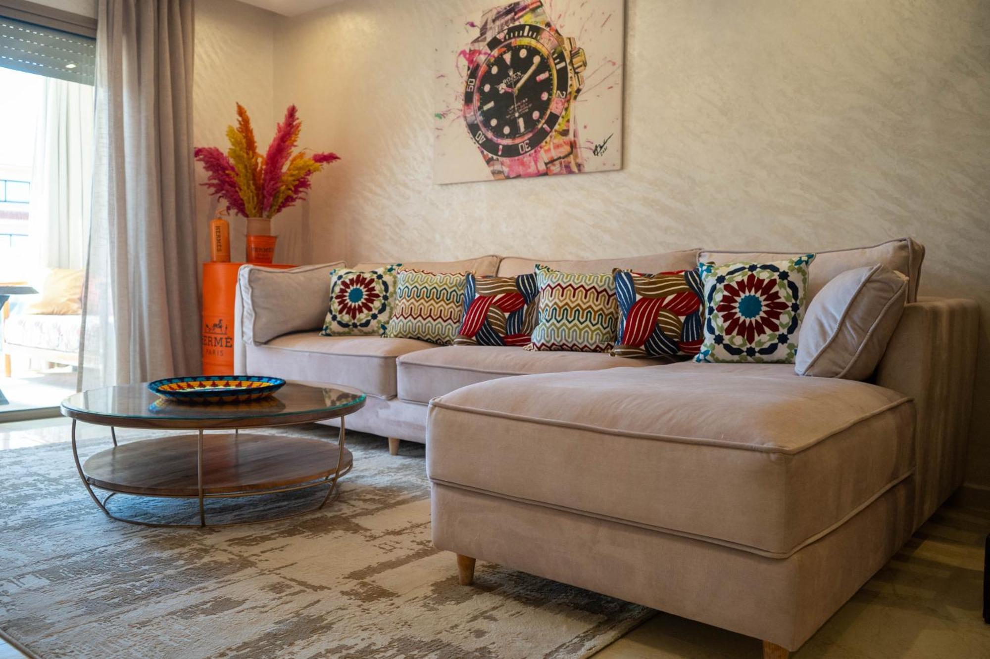 Magnifique Appartement Moderne De 2 Chambres Avec Piscine A 10 Min Du Centre De Marrakech Марракеш Екстер'єр фото