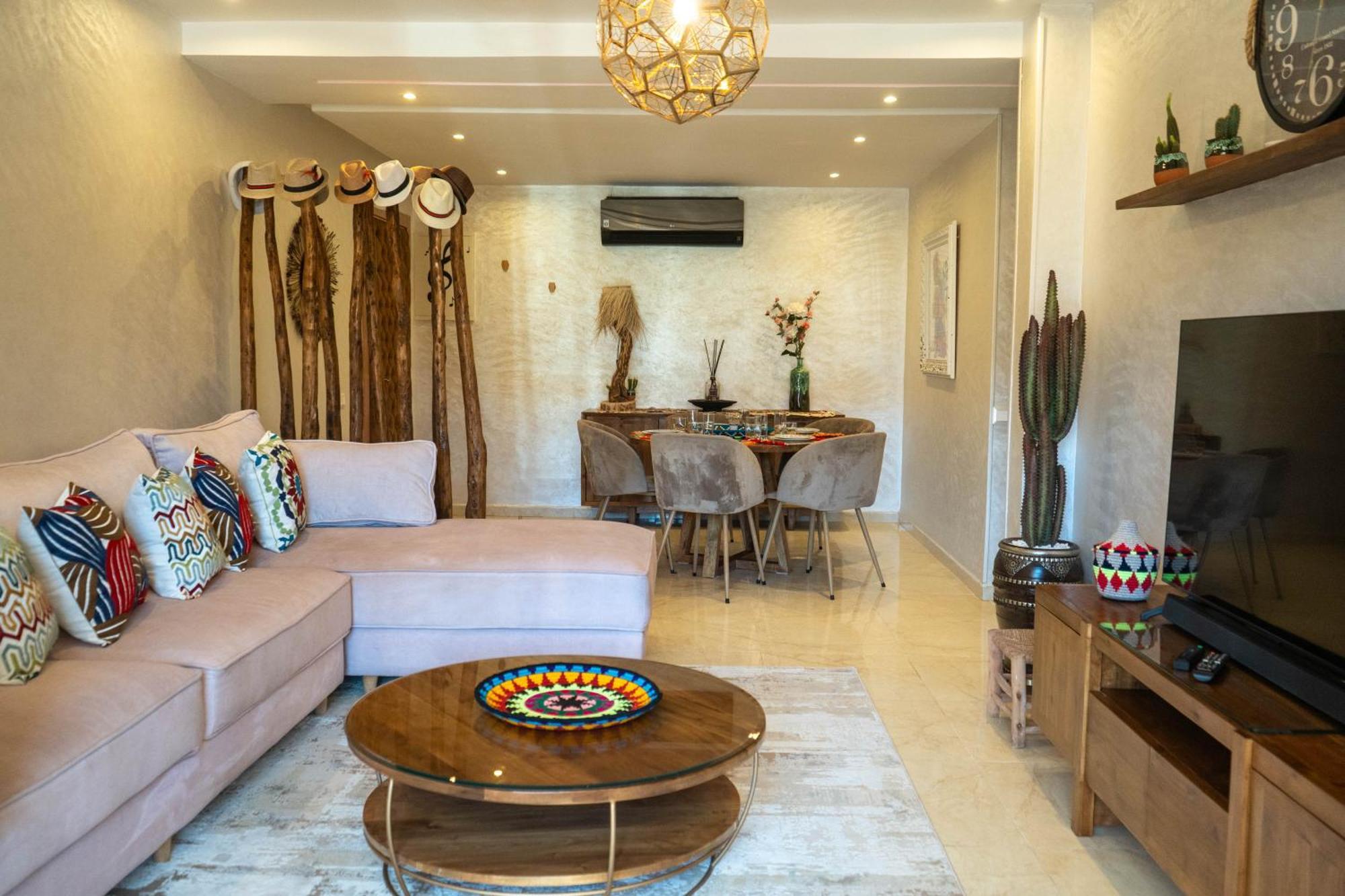Magnifique Appartement Moderne De 2 Chambres Avec Piscine A 10 Min Du Centre De Marrakech Марракеш Екстер'єр фото