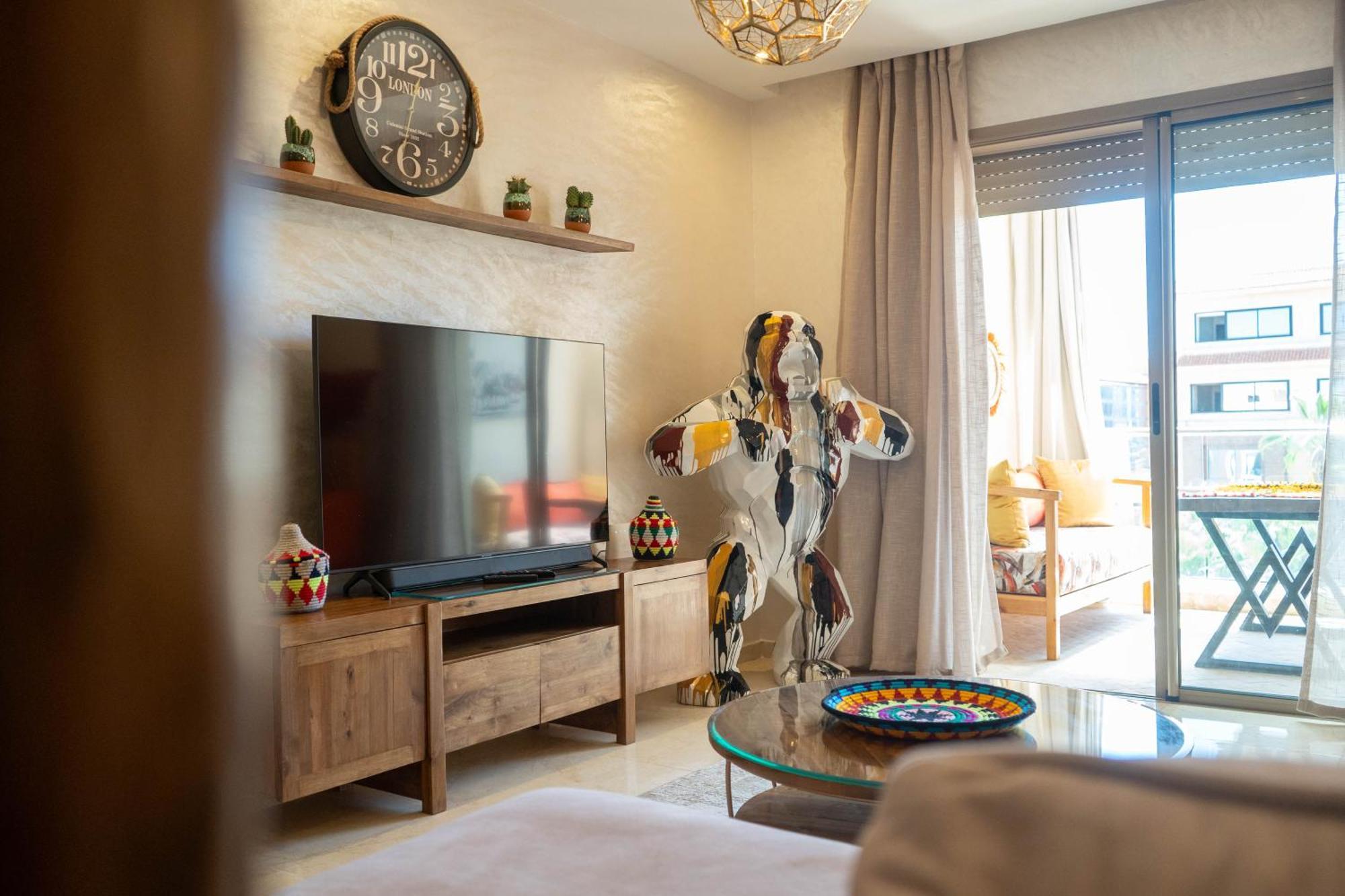 Magnifique Appartement Moderne De 2 Chambres Avec Piscine A 10 Min Du Centre De Marrakech Марракеш Екстер'єр фото